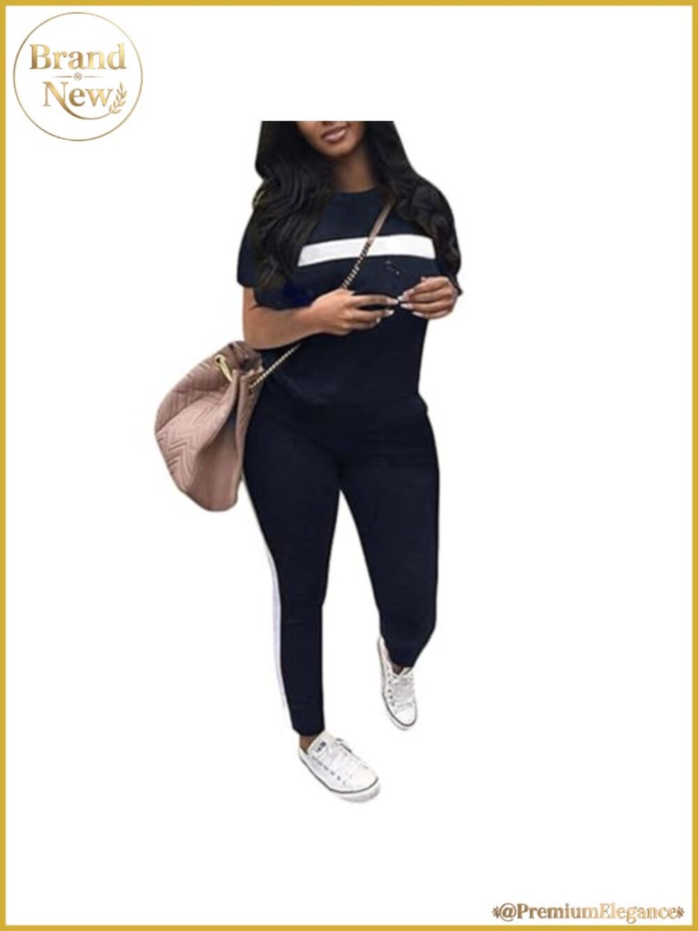Women 2-Piece Tracksuit Set Long Sleeve Sweatshirt Jogger Pants Workout